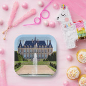 Chateau en parc de Sceaux in de zomer - Frankrijk Papieren Bordje (Feest)
