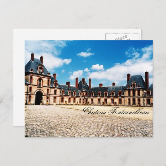Chateau Fontainebleau, Frankrijk Briefkaart (Voorkant / Achterkant)