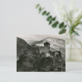 Château fort de Lourdes, Vintage van Frankrijk Briefkaart (Staand voorkant)