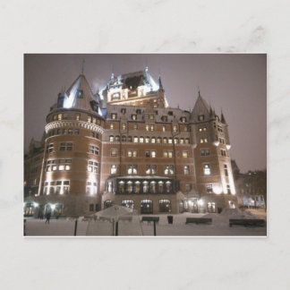 Château Frontenac bij nacht Briefkaart