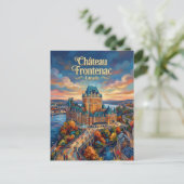 Château Frontenac Canada Briefkaart (Staand voorkant)