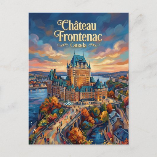Château Frontenac Canada Briefkaart (Voorkant)