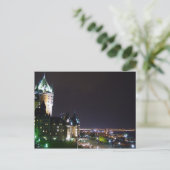Chateau Frontenac Castle Boardwalk Quebec Briefkaa Briefkaart (Staand voorkant)