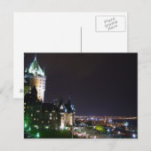 Chateau Frontenac Castle Boardwalk Quebec Briefkaa Briefkaart (Voorkant / Achterkant)