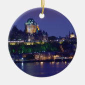 Chateau Frontenac Castle Night Quebec Ornament (Voorkant)