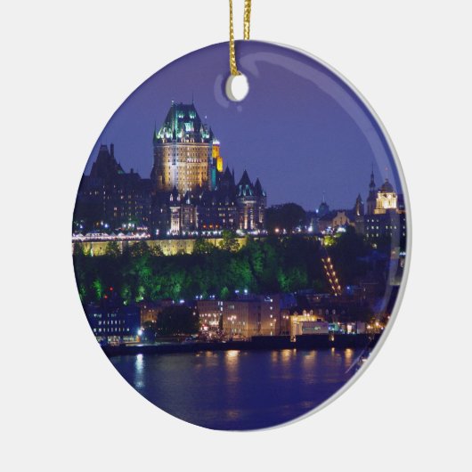 Chateau Frontenac Castle Night Quebec Ornament (Links)