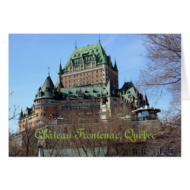 Château Frontenac, Québec, Canada (Voorkant Horizontaal)