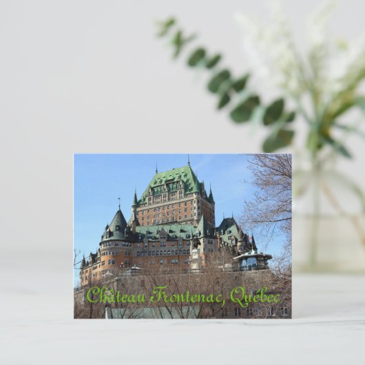 Château Frontenac, Québec, Canada Briefkaart (Staand voorkant)