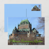 Château Frontenac, Québec, Canada Briefkaart (Voorkant / Achterkant)