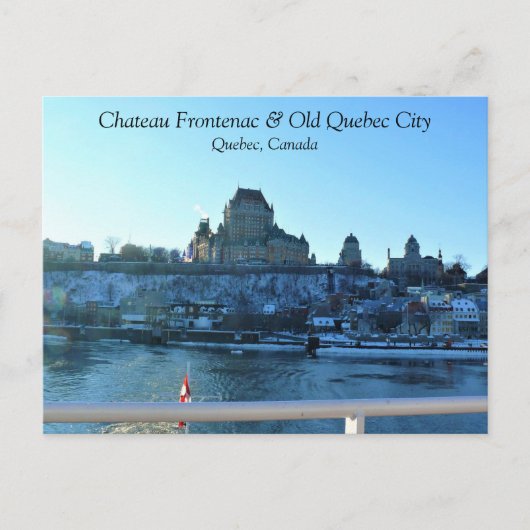 Chateau Frontenac, Quebec, Canada Briefkaart (Voorkant)
