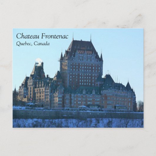 Chateau Frontenac, Quebec, Canada Briefkaart (Voorkant)