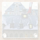 Chateau Frontenac, Quebec, Canada Glazen Onderzetter (Achterkant)