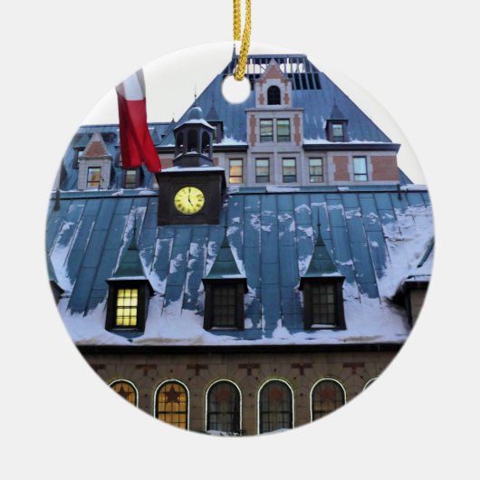 Chateau Frontenac, Quebec, Canada Keramisch Ornament (Voorkant)