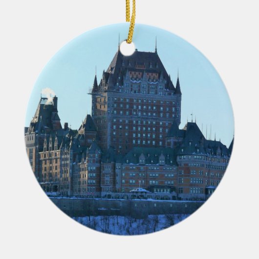 Chateau Frontenac, Quebec, Canada Keramisch Ornament (Voorkant)