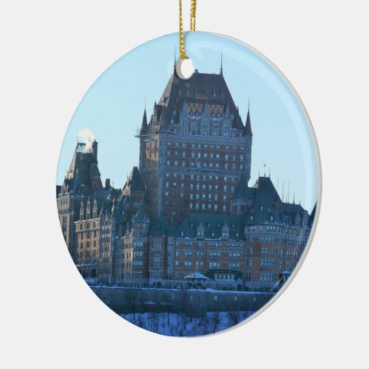 Chateau Frontenac, Quebec, Canada Keramisch Ornament (Links)