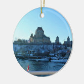 Chateau Frontenac, Quebec, Canada Keramisch Ornament (Links)