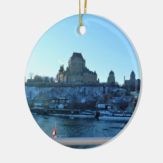 Chateau Frontenac, Quebec, Canada Keramisch Ornament (Links)