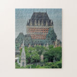 Chateau Frontenac, Quebec, Canada Legpuzzel<br><div class="desc">Fairmont Le Château Frontenac, van bovenaf gezien in een prachtig panoramisch uitzicht. Het hotel bevindt zich in het Oude Quebec, in de historische wijk Upper Town. Het Château Frontenac werd ontworpen door Bruce Price en werd gebouwd door de Canadese spoorwegmaatschappij Pacific. Het werd oorspronkelijk in 1893 geopend. Het is een...</div>
