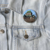 Château Frontenac, Québec, Canada Ronde Button 5,7 Cm (In situ)