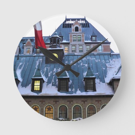 Chateau Frontenac, Quebec, Canada Ronde Klok (Voorkant)
