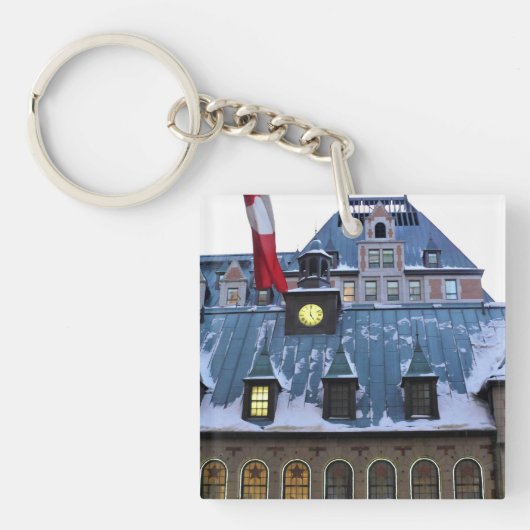 Chateau Frontenac, Quebec, Canada Sleutelhanger (voorkant)