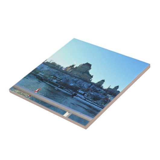 Chateau Frontenac, Quebec, Canada Tegeltje (Zijkant)