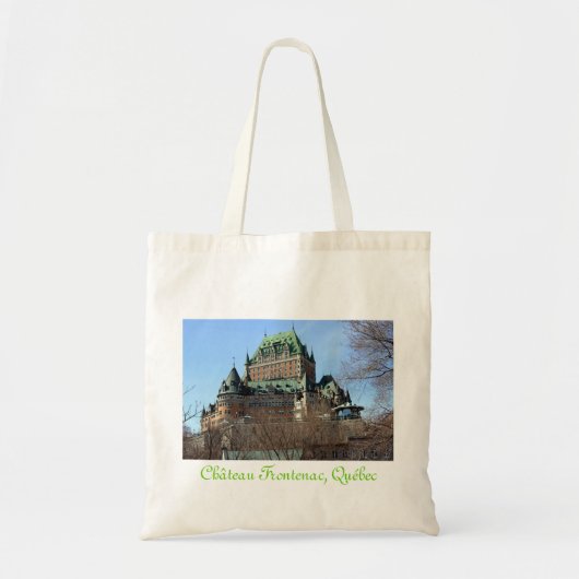 Château Frontenac, Québec, Canada Tote Bag (Voorkant)