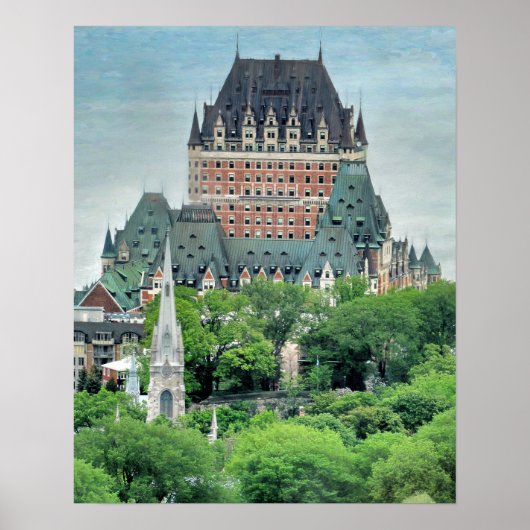 Chateau Frontenac Quebec City Poster (Voorkant)