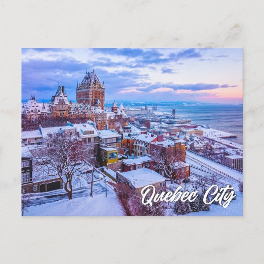 Chateau Frontenac, Quebec Stad, Quebec, Canada Briefkaart (Voorkant)