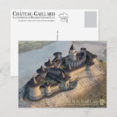 Château-Gaillard kijkt uit op de Kleine Andely, Briefkaart (Voorkant / Achterkant)