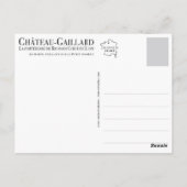 Château-Gaillard kijkt uit op de Kleine Andely, Briefkaart (Achterkant)