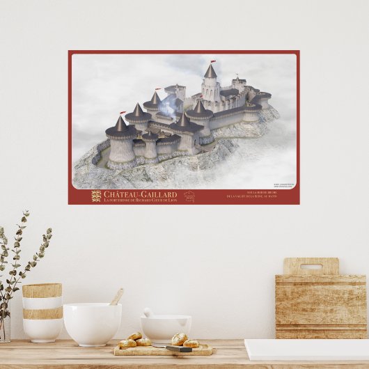 CHÂTEAU-GAILLARD - Op de hiv-zee Poster (Keuken)