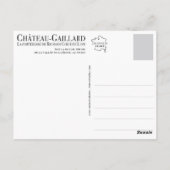 Château-Gaillard, op de winterzee, Briefkaart (Achterkant)