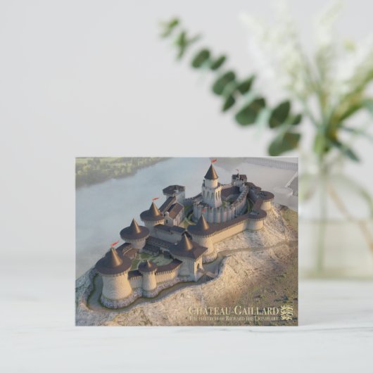 Château-Gaillard, watching over Petit Andely Briefkaart (Staand voorkant)