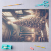 Chateau Kerstboom Elegante Vintage Decoupage Tissuepapier (Craft)