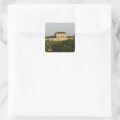 Chateau Lafleur Petrus en vineyard, in Pomerol, Vierkante Sticker (Tas)