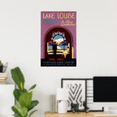 CHATEAU LAKE LOUISE CANADA Vintage Travel Poster (Thuiskantoor)