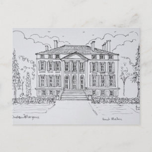 Chateau Margaux   Bordeaux, Frankrijk Briefkaart