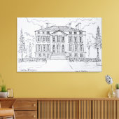 Chateau Margaux | Bordeaux, Frankrijk Canvas Afdruk (Insitu (Woonkamer))