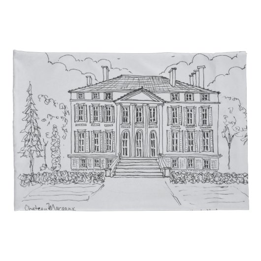 Chateau Margaux | Bordeaux, Frankrijk Kussensloop (Achterkant-Rechts)