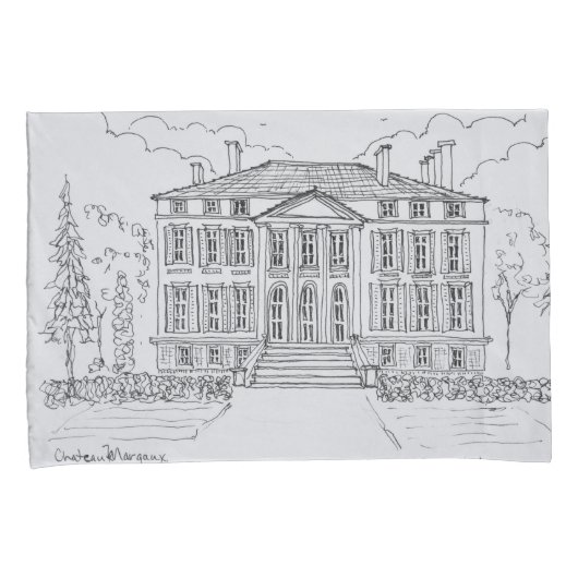 Chateau Margaux | Bordeaux, Frankrijk Kussensloop (Voorkant-Rechts)