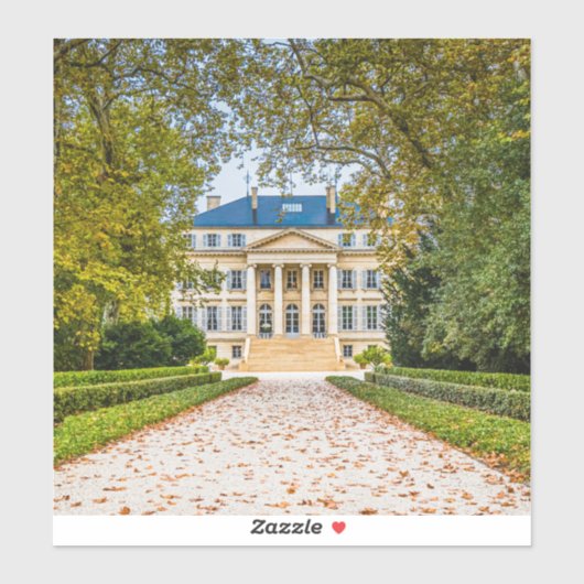 Chateau Margaux, Frankrijk Sticker (Vel)