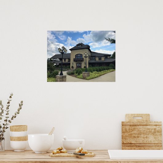 Chateau Morrisette-wijnmakerij, Floyd, Virginia Poster (Keuken)