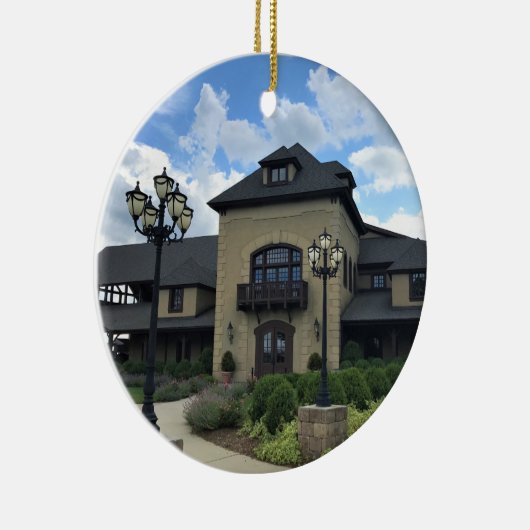 Chateau Morrisette Winery, Floyd, Virginia Keramisch Ornament (Rechts)