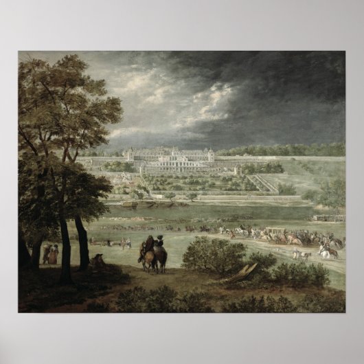 Chateau-Neuf de St. Germain-en-Laye in 1655 Poster (Voorkant)
