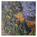 Chateau Noir by Paul Cezanne Tegeltje<br><div class="desc">Chateau Noir, famous painting by Paul Cezanne, 1904.</div>