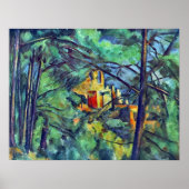 Chateau Noir door Paul Cezanne Poster (Voorkant)