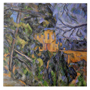 Chateau Noir door Paul Cezanne Tegeltje