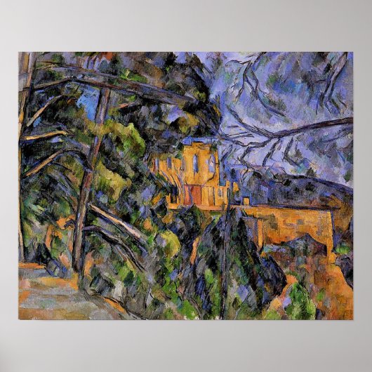 Chateau Noir van Paul Cezanne Poster (Voorkant)