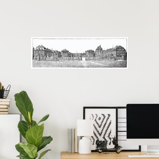 Chateau of Varsailles Poster (Thuiskantoor)